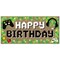 Big Dot of Happiness Video Game Kraft Paper Banner, Pixel Game Zone Happy Birthday Party Banner, Printed Brown Paper Party Sign Decoration – 1 Count